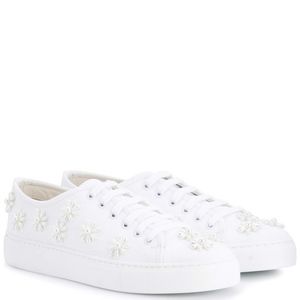 Simone Rocha White Embellished Sneakers Size 5